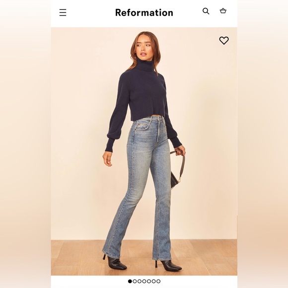 Reformation Jeans | Peyton High Rise Bootcut Jeans - Picture 2 of 3
